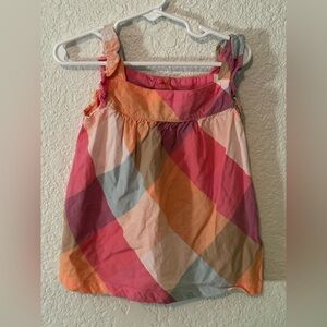 4T Colorful Plaid Kids Top